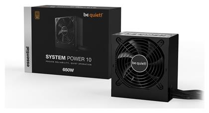 System Power 10 650W Μαύρο Τροφοδοτικό Υπολογιστή Full Wired 80 Plus Bronze Be Quiet