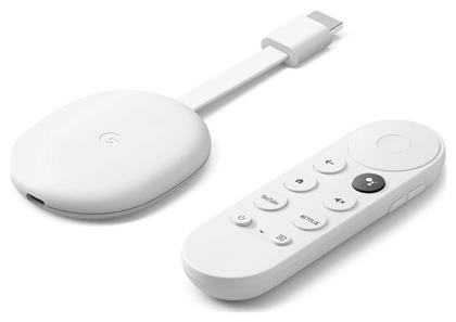 Google Smart TV Stick Chromecast with Google TV 4K UHD με Bluetooth / Wi-Fi / HDMI και Google Assistant Snow από το Public