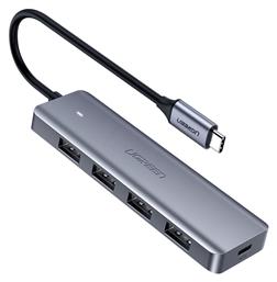 CM219 USB 3.0 Hub 5 Θυρών με σύνδεση USB-C Γκρι Ugreen από το Uniqueshop